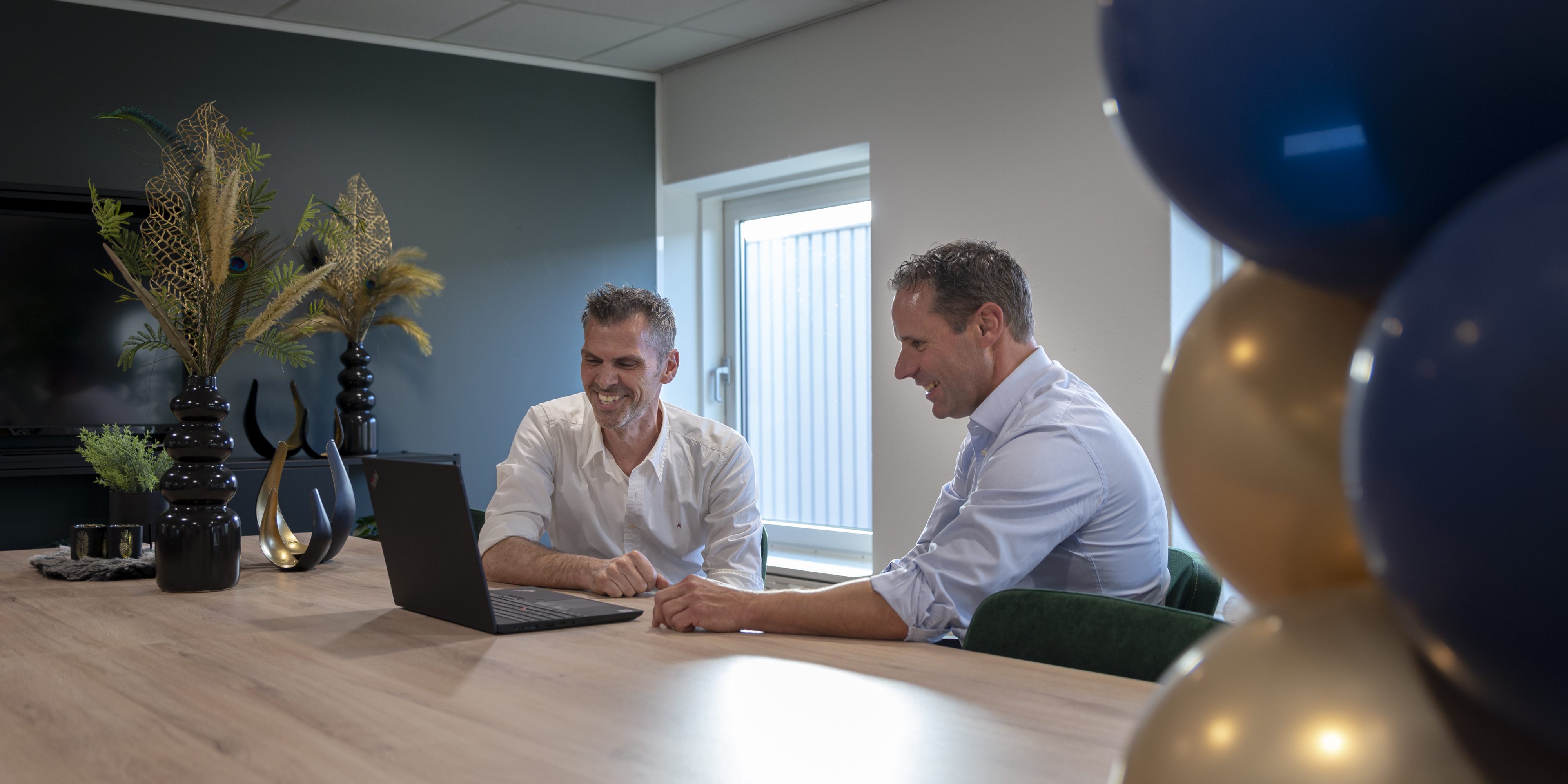 gesprek over subsidies met adviseur